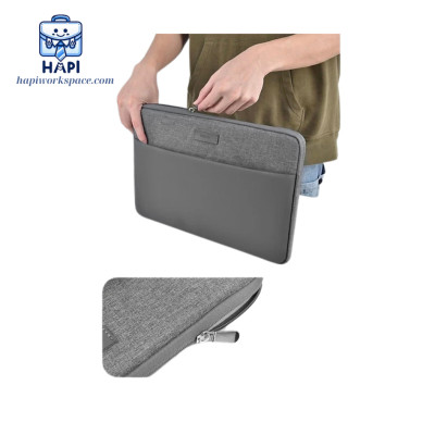 Túi đựng Laptop WiWU Minimalist Laptop Sleeve Wi-MLS 14/16 inch: Mỏng nhẹ, chống thấm, ngăn phụ kiện