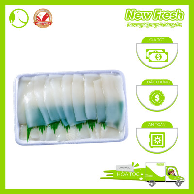 Mực Nang Cắt Sashimi - Khay 200Gr