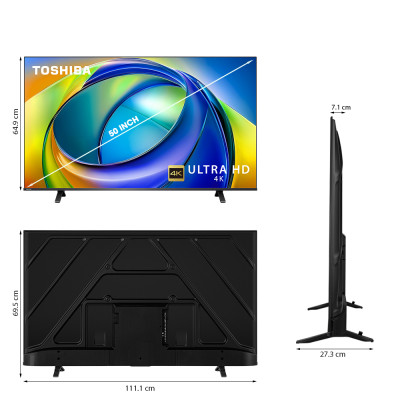 [SP Mới 2025] Smart Tivi Toshiba 50 inch 4K UHD 50C350RP, Giao Hàng Toàn Quốc, Bảo Hành 24 Tháng - Hàng Chính Hãng