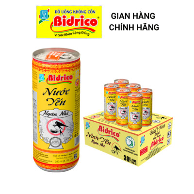 Nước Yến Ngân Nhĩ Bidrico ( Thùng 30 lon 240ml )