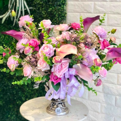 Cành lá điểm silic - dài 60cm - Cây giả, hoa lụa trang trí nhà cửa