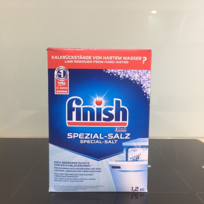 COMBO FINISH: Viên rửa bát Finish Classic 110 viên + Muối 1,2kg + Nước làm bóng 750ml