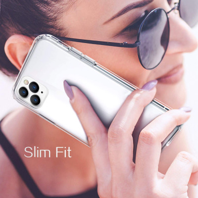 Ốp Lưng Kính Cường Lực Trong Suốt, Viền Máy Dẻo Dành Cho Iphone 11/ 11 Pro/ 11 Pro Max/ SE 2020/ 12 Mini/ 12 / 12 Pro / 12 Pro Max Hàng Chính Hãng Helios