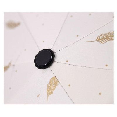 Dù Gấp Gọn Họa Tiết Hình Lông Vũ Chống Tia UV