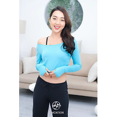Áo Thể Thao Đa Năng LMcation Stefan Crop Top - Màu xanh dương