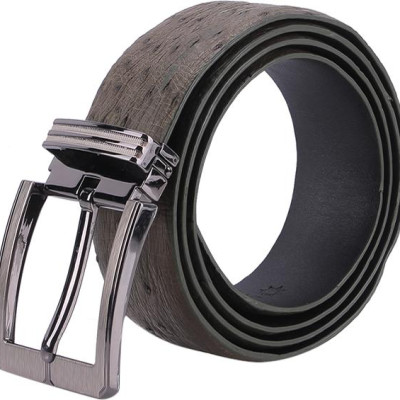 Thắt Lưng Nam Da Đà Điểu Bản Lớn Da Hột Đầu Kim Huy Hoàng HT4442 - Xanh Rêu