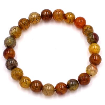 Chuỗi tay đá vân rồng 6 ly 22 hạt (132mm)