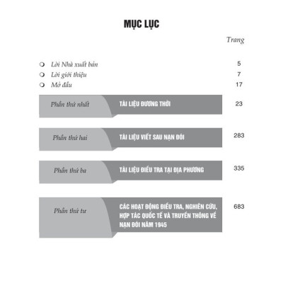 Sự thật về nạn đói năm 1945 (Qua tư liệu và ký ức lịch sử) bản in 2025