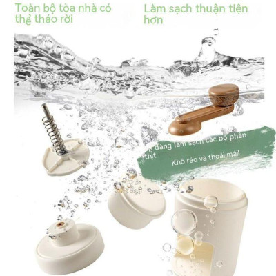 Máy Bào Đá Tuyết Cầm Tay Siêu Mịn - Máy Xay Đá Bào Mini Tiện Lợi, Lưỡi Dao Bằng Thép Không Gỉ