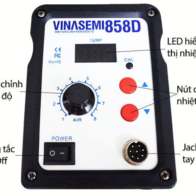 Vinasemi 858D Máy Khò Tự Ngắt 700W