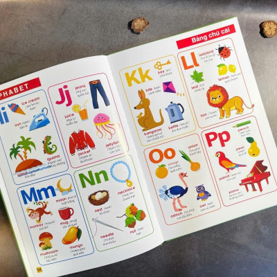 Sách - Combo 2 quyển Từ Điển Anh - Việt - My First 1000 Words + Bách khoa thư về thế giới động vật ( Bìa Cứng) (VT-MK)