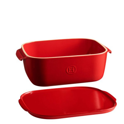 Hộp Đựng Phô Mai Có Nắp Emile Henry EH348760 30.5 x 20.5 x 11cm Màu Đỏ Burgundy Hàng chính hãng