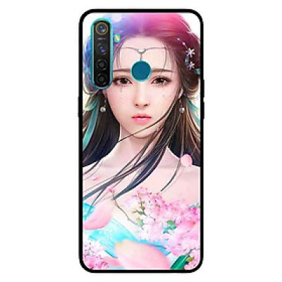 Ốp Lưng in cho Realme 5 Mẫu Cung Nữ Anh Đào - Hàng Chính Hãng