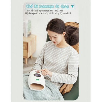 Máy massage bàn tay Nikio NK-330 - Công nghệ áp suất khí nén, nhiệt nóng. Giảm đau nhức mỏi, tê tay