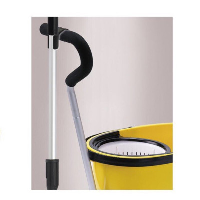 Bộ Lau Nhà 360 độ Omega Mop Plus công nghiệp (xô lớn + xe đẩy + xoay tay)