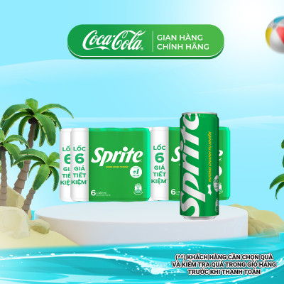 Thùng 24 Lon Mi-nhon nước giải Khát Có Gas Sprite Lon 235ml/lon (Hương chanh tự nhiên)_TK