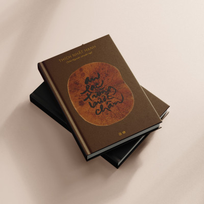 (Ấn bản đặc biệt S324 tặng kèm 1 bản phổ thông - Bìa vải - Tên sách được in trên lá sen khô phong cách thư pháp làng Mai) - AN LẠC TỪNG BƯỚC CHÂN - Thích Nhất Hạnh - Thái Hà