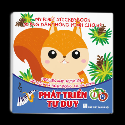Combo 3 cuốn: Miếng dán Thông minh cho bé Phát triển tư duy IQ - My First Sticker Book