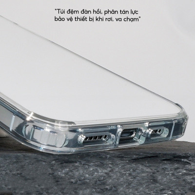 Ốp lưng giảm sốc chống va đập chống ố vàng cho iPhone 15 Pro Max / 15 Pro / 15 Plus / iP 15 hiệu X-level ICE Crystal trang bị đệm khí ẩn bốn góc, Mặt lưng PC chống ố vàng - Hàng nhập khẩu