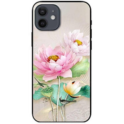 Ốp lưng cho iPhone 12 - iPhone 12 Pro - 12 Pro Max - 13 Mini - iPhone 13 - 13 Pro - 13 Pro Max - Sen Hồng Trắng Đẹp - Hàng Chính Hãng