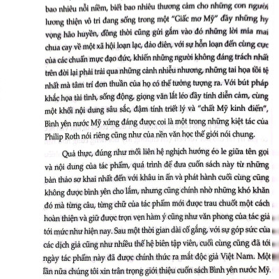 Bình Yên Nước Mỹ