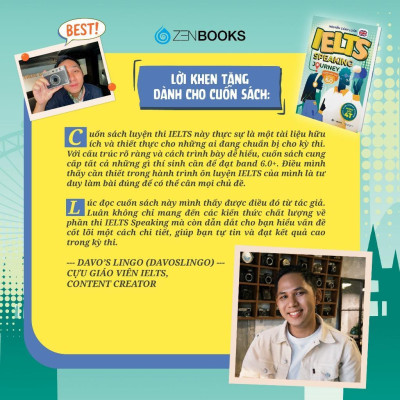 Sách - IELTS Speaking Journey: Lộ Trình Tự Học IELTS Speaking Từ Cơ Bản Đến Band 6.0 - Zenbook