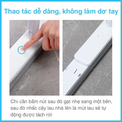 Cây Lau Nhà MyJae Đài Loan Dạng Mút Xốp PVA Thông Minh Lau Sàn Siêu Hút Nước