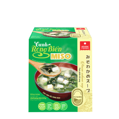 Combo 6 hộp Canh rong biển Asuzac (40g x 6 hộp) - Đủ 5 loại canh rong biển Asuzac