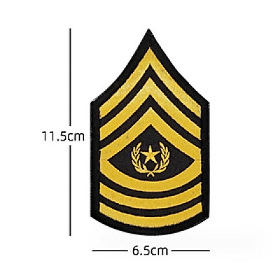 Patch_velcro phù hiệu cấp bậc quân đội Hoa Kỳ dán quần áo