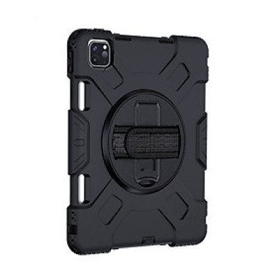 Ốp chống sốc cầm tay xoay 360 độ có khay cài bút Apple Pencil 2 kèm giá đỡ dựng ngang dọc cho iPad Pro 11 inch 2018/2020- Hàng chính hãng