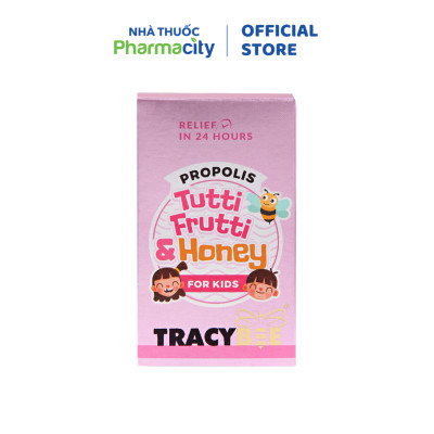 Xịt Tracybee keo ong xanh vị trái cây cho bé (Chai 30ml)