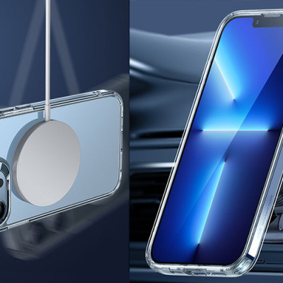 Ốp Lưng Clear Hỗ Trợ Sạc Từ Tính Dành Cho IPhone 13ProMax/13Pro/13 - Hàng chính hãng
