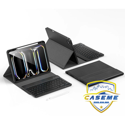 Bao da bàn phím iPad Gen 11 A16 2025 Wi Wu MK-006 – 3 trong 1 kèm bút cảm ứng - Hàng chính hãng