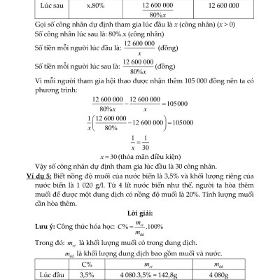 Sách - Phương Pháp Giải Các Dạng Toán Thực Tế 9