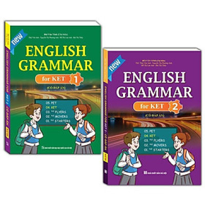 Sách - English Grammar For KET - Có Đáp Án - Combo 2 Tập - Minh Thắng