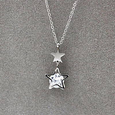 Dây chuyền nữ titan thời trang mặt hình ngôi sao thép không gỉ trangsucpt có 3 màu sắc DCNUT81