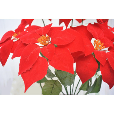 Chậu cây hoa trạng nguyên giả - cao 50cm - 4 bông - Cây giả, hoa lụa trang trí nhà cửa