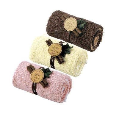 Combo 01 Hộp tăm bông lấy ráy tai Seiwa Pro 180P + 01 Set 02 khăn cuộn cotton loại nhỏ (Giao màu ngẫu nhiên) - Nội địa Nhật Bản 