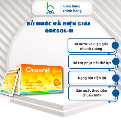 Bột Pha ORESOL-II Bù Nước Và Điện Giải Phù Hợp Với Người Chơi Thể Thao, Lao Động Nặng - 40 gói