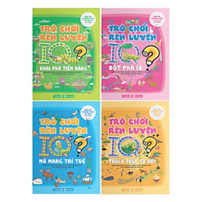 Combo Trò Chơi Rèn Luyện IQ (Trọn Bộ 4 Cuốn)