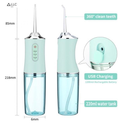 Máy tăm nước vệ sinh răng miệng cực sạch công nghệ Châu Âu - Máy Tăm nước siêu sạch Oral Irrigator kèm 4 đầu phun Nữ Women
