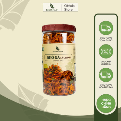 Khô gà lá chanh 250gr |GARDEN FARM | Ăn Vặt Văn Phòng, Du Lịch, Tết, thơm ngon