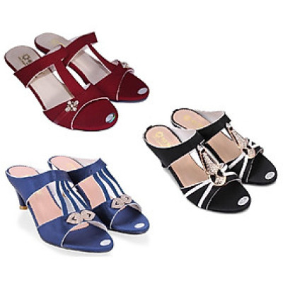 HC7046-47-50 - Giày nữ Huy Hoàng màu đỏ, đen, xanh