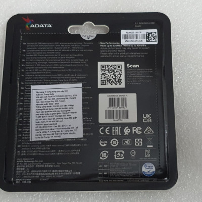 Ổ cứng laptop dung lượng 240GB 2.5inch Adata SU650 - hàng chính hãng