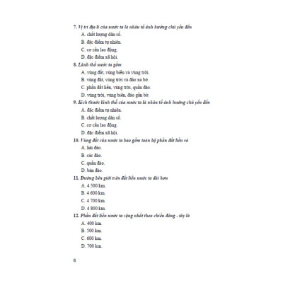 Sách - Trắc nghiệm địa lí 8 (dùng chung cho các bộ sgk hiện hành)