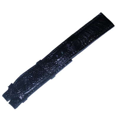 HJ8401-02-03-07 - Dây đồng hồ da đà điểu size 16, 18, 20 màu đen, nâu đất, vàng bò, nâu đỏ