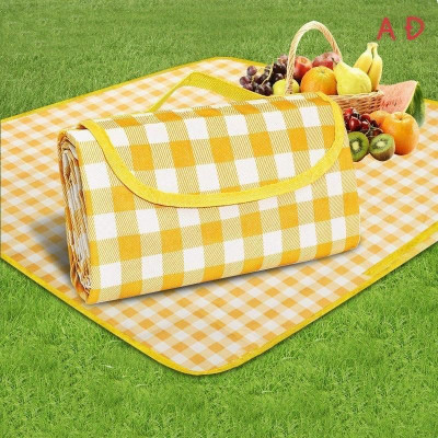 Thảm Dã Ngoại Picnic Hoạ Tiết Caro, Gấp Gọn Agnite - Thảm Cắm Trại, Đi Du Lịch, Đi Phượt, Chụp Ảnh