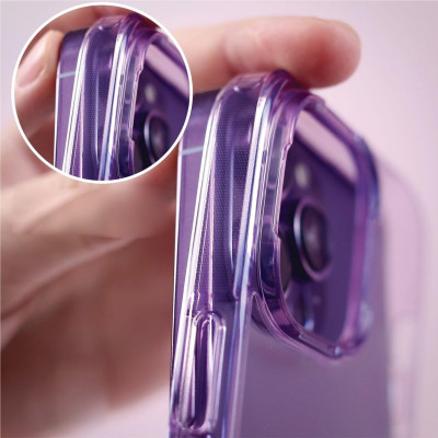 Ốp lưng trong suốt viền màu cho iPhone 14 Plus (6.7 inch) hiệu Likgus Simple But Unique chống sốc, chống chịu mọi va đập - hàng nhập khẩu