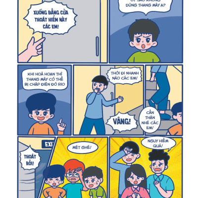 Sách - SOS Cho Trẻ Em - Truyện Tranh Kỹ Năng An Toàn Thoát Hiểm Tức Thì - Nhận Diện Rủi Ro Và Thoát Hiểm An Toàn