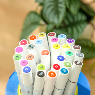 [Sơn Tùng M-TP Collection] Bút Màu Marker Chuyên Nghiệp Cao Cấp Hộp Nhựa BST Limited Deli - Họa Cụ Tô Màu Dạ Vẽ Tranh Manga Anime Thiết Kế Thời Trang, Trang Trí Sổ Tay Kế Hoạch Planner - CC185